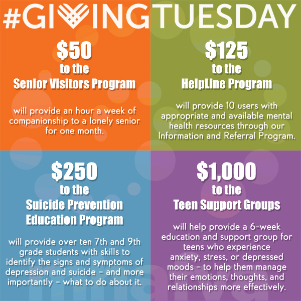 #GivingTuesday November 27, 2018